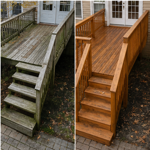 Deck before and after example